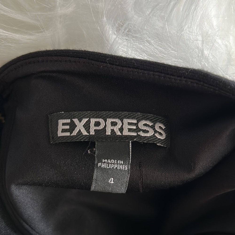 Black Zip Back Dress - Picture 4 of 4